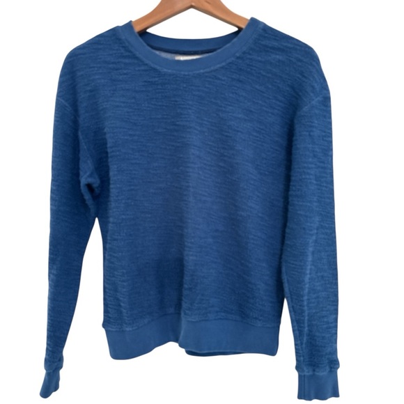 Nation LTD Blue Crew Neck Long Sleeve Pullover Size Medium - Picture 1 of 5